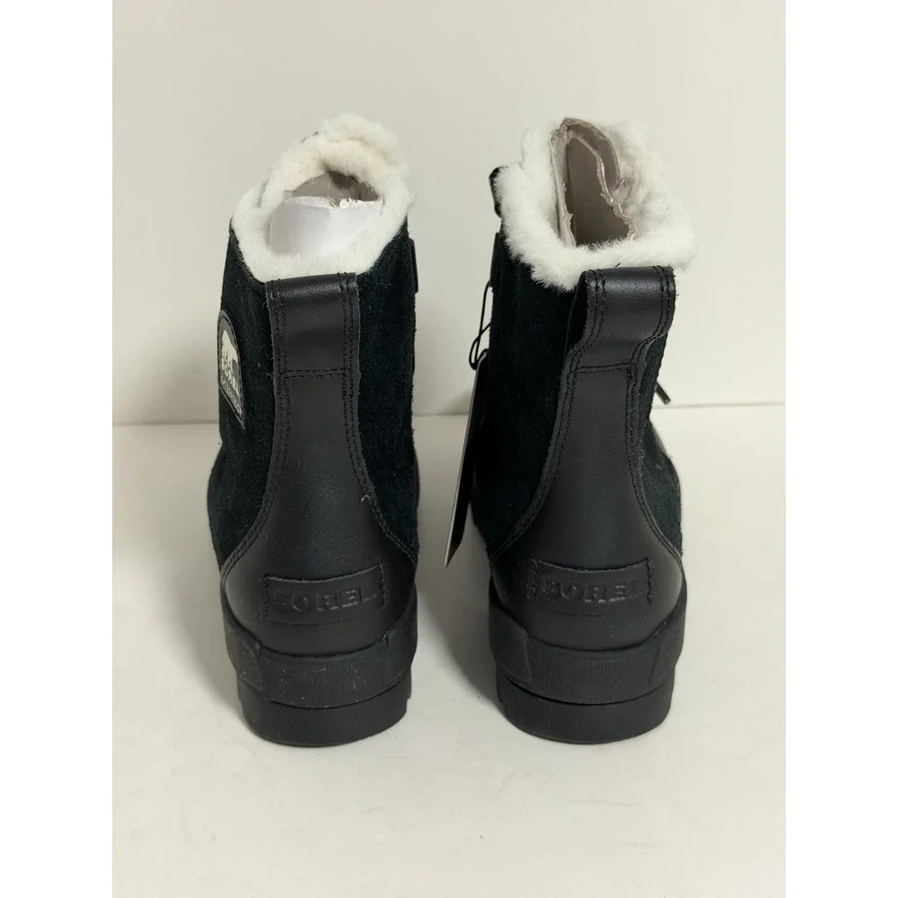 Sorel Women's Tivoli IV waterproof boots, Black Suede, Size US 8